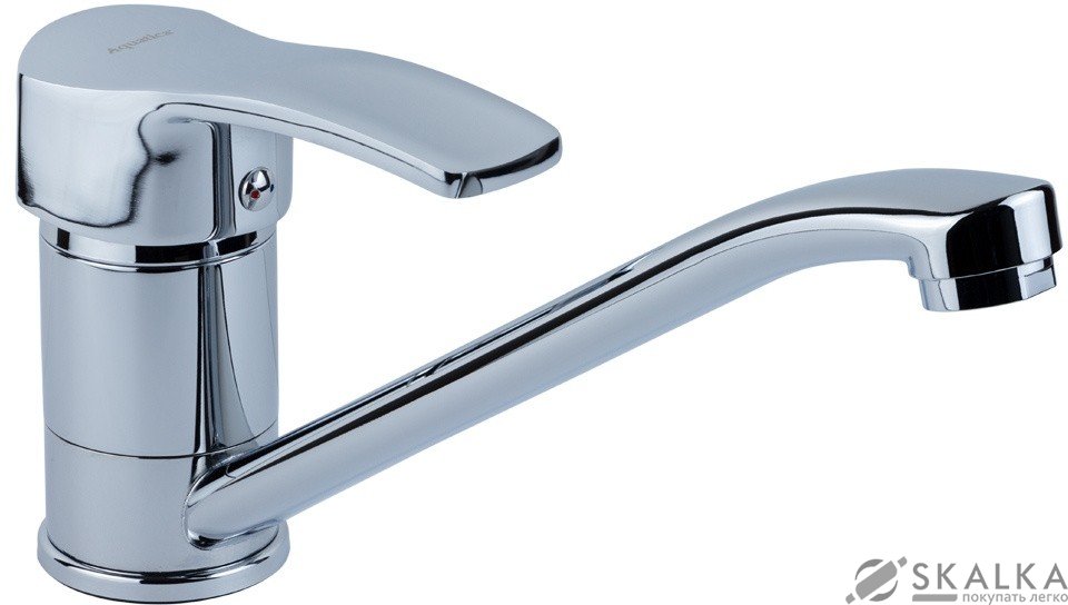 Смеситель для кухни Aquatica MD D40 гусак прямой 250 мм на гайке (MD-1B241C) На фото Смеситель для кухни Aquatica MD D40 гусак прямой 250 мм на гайке (MD-1B241C)