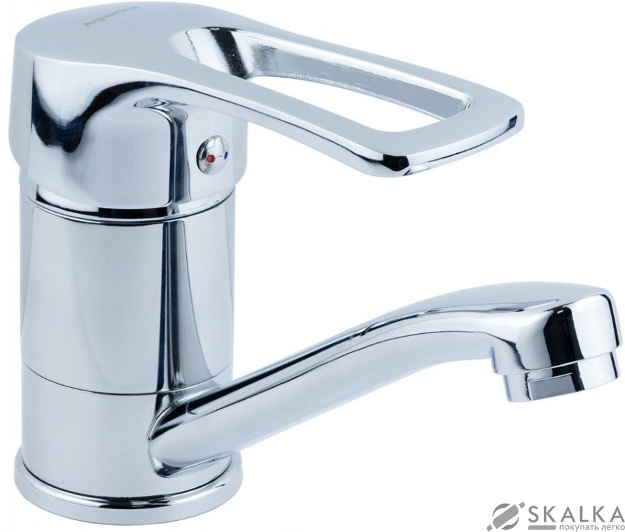 Смеситель для кухни Aquatica MD D40 гусак прямой 150 мм на шпильке (MD-2B144C) На фото Смеситель для кухни Aquatica MD D40 гусак прямой 150 мм на шпильке (MD-2B144C)