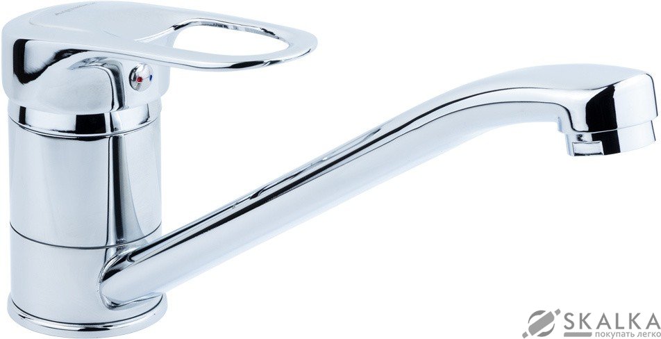 Смеситель для кухни Aquatica MJ D40 гусак прямой 250 мм на шпильке (MJ-2B229C) На фото Смеситель для кухни Aquatica MJ D40 гусак прямой 250 мм на шпильке (MJ-2B229C)