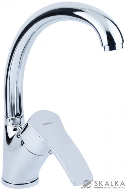 Смеситель для кухни Aquatica ML D40 гусак ухо лат. шток на гайке (ML-4B441C) На фото Смеситель для кухни Aquatica ML D40 гусак ухо лат. шток на гайке (ML-4B441C)