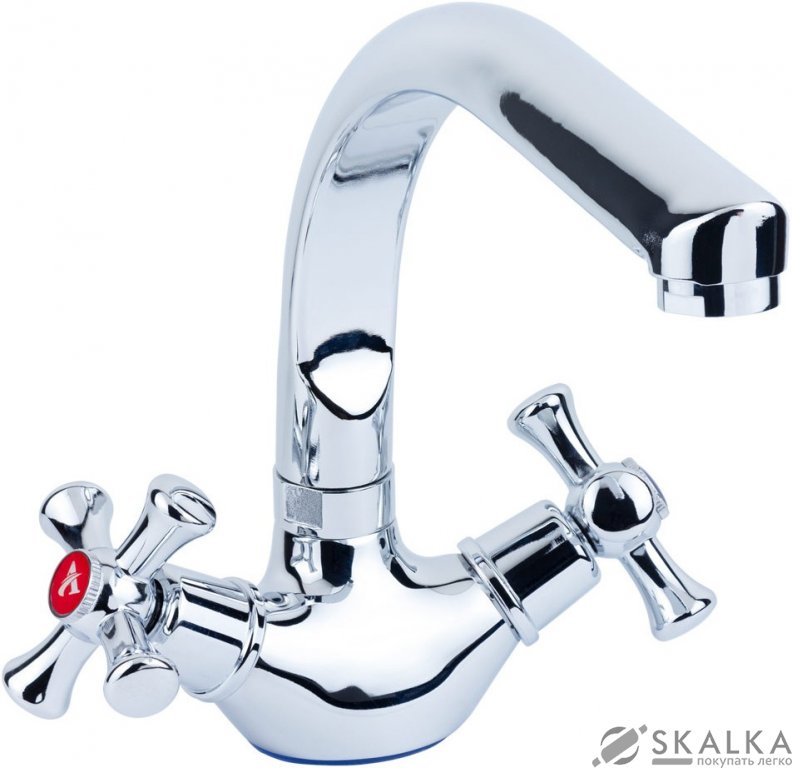 Смеситель для кухни Aquatica PL 1/2" Г-гусак на гайке (PL-4B255C) На фото Смеситель для кухни Aquatica PL 1/2" Г-гусак на гайке (PL-4B255C)