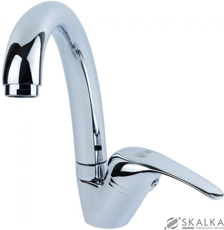 Смеситель для кухни Tau TN D35 гусак ухо на шпильке (TN-5B142C) На фото Смеситель для кухни Tau TN D35 гусак ухо на шпильке (TN-5B142C)