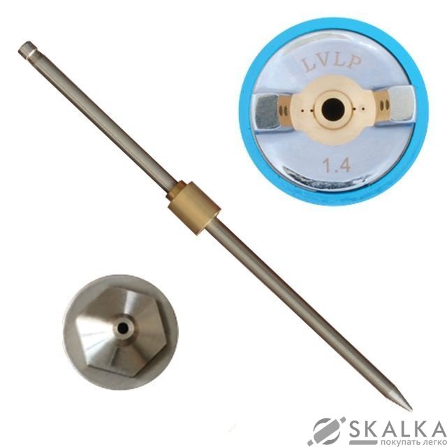 На фото Комплект форсунок Intertool LVLP 1.4мм ПРОФ (PT-2014)