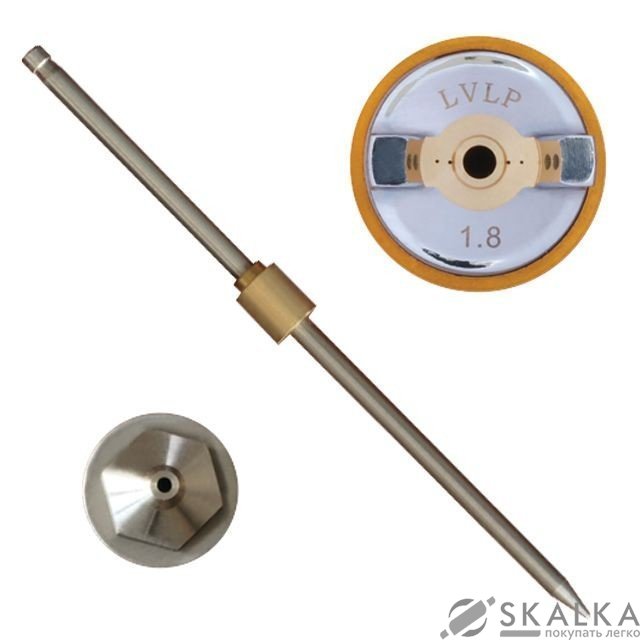 Комплект форсунок Intertool LVLP 1.8мм ПРОФ (PT-2018) На фото Комплект форсунок Intertool LVLP 1.8мм ПРОФ (PT-2018)