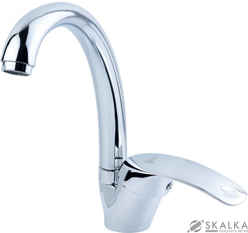Смеситель для кухни Tau SL D40 гусак ухо на гайке (SL-4B143C) На фото Смеситель для кухни Tau SL D40 гусак ухо на гайке (SL-4B143C)