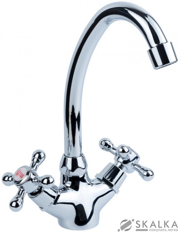 Смеситель для кухни Tau VD 1/2" на шпильке (VD-5B161C) На фото Смеситель для кухни Tau VD 1/2" на шпильке (VD-5B161C)