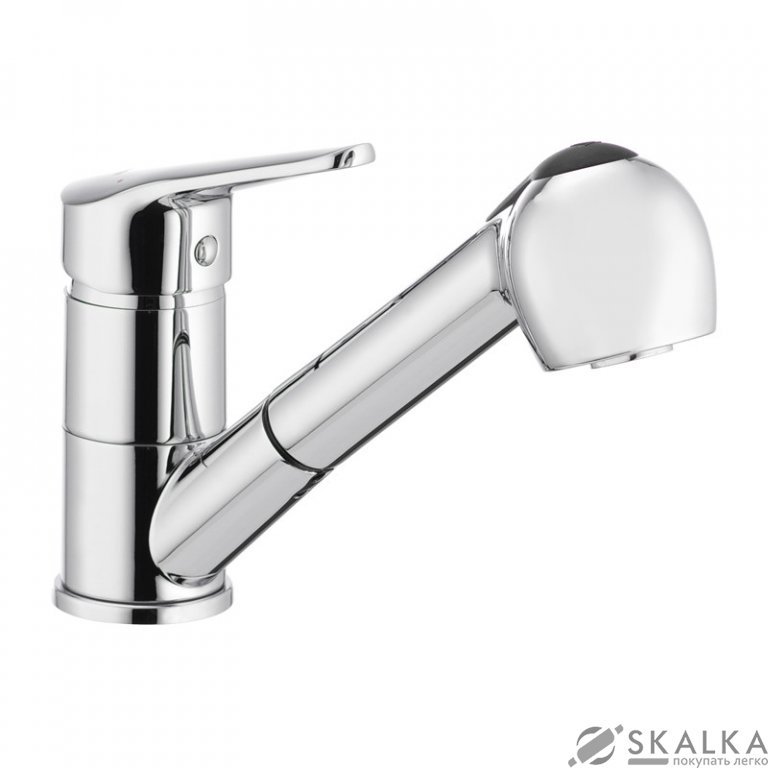 На фото Смеситель для кухни с выдвижной лейкой IBERGRIF ROMA M14550 (IB0052)