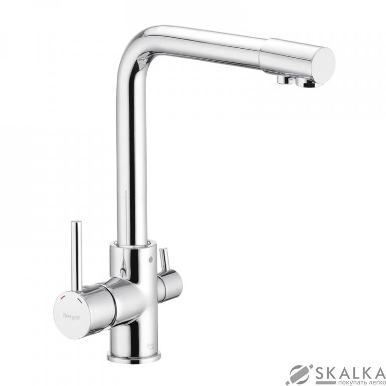 Смеситель для кухни с выходом для питьевой воды IBERGRIF M22109 (IB0074) На фото Смеситель для кухни с выходом для питьевой воды IBERGRIF M22109 (IB0074)