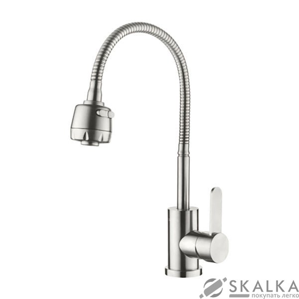 На фото Смеситель для кухни ZERIX LR74304 с рефлективным изливом (LL1207)