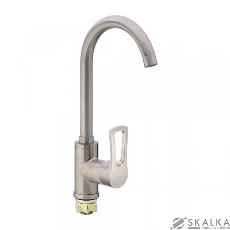 Смеситель для кухни ZERIX SAR 279 нержавейка (ZX0418) На фото Смеситель для кухни ZERIX SAR 279 нержавейка (ZX0418)