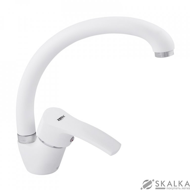 Смеситель для кухни ZERIX YUB 279 белый (ZX2763) На фото Смеситель для кухни ZERIX YUB 279 белый (ZX2763)