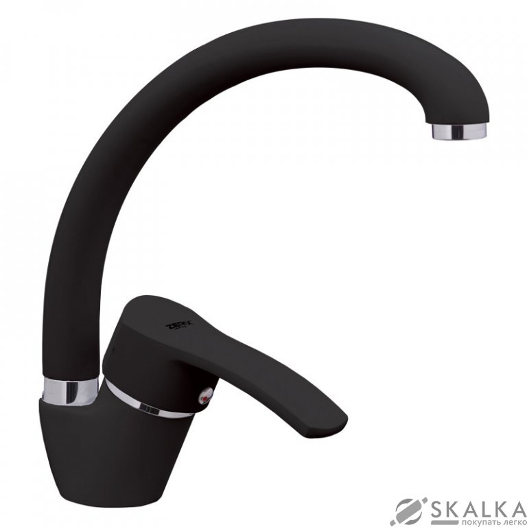 Смеситель для кухни ZERIX YUB 279 черный (ZX2794) На фото Смеситель для кухни ZERIX YUB 279 черный (ZX2794)