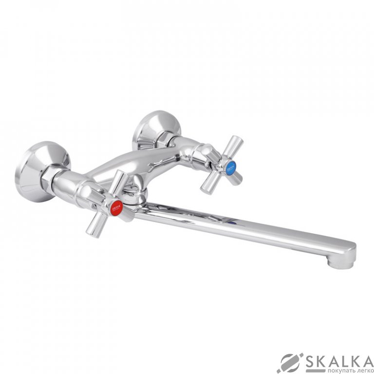 На фото Смеситель для кухни ZERIX TMK 722 с полнооборотной кран буксой (ZX2966)