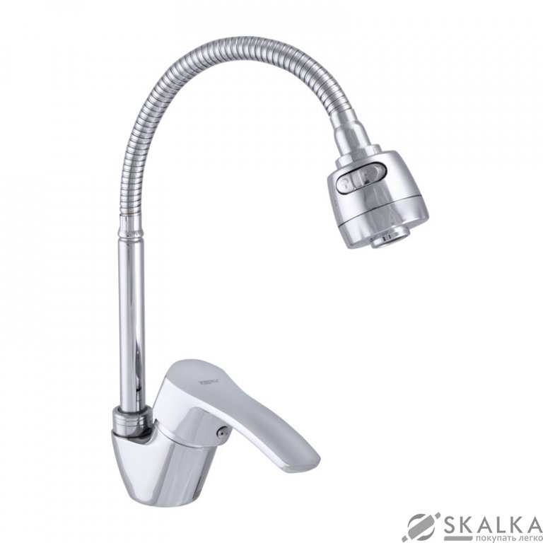 Смеситель для кухни ZERIX YUB 279 с рефлективным изливом (ZX2950) На фото Смеситель для кухни ZERIX YUB 279 с рефлективным изливом (ZX2950)