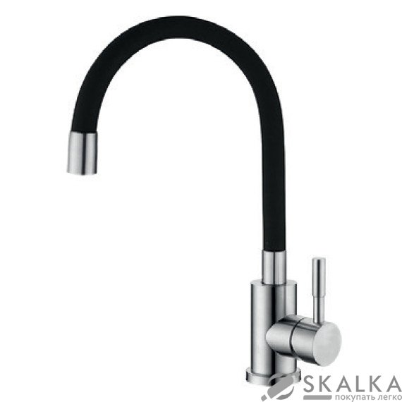 Смеситель для кухни MIXXUS SUS-011 черный силиконовый излив (SS0007) На фото Смеситель для кухни MIXXUS SUS-011 черный силиконовый излив (SS0007)