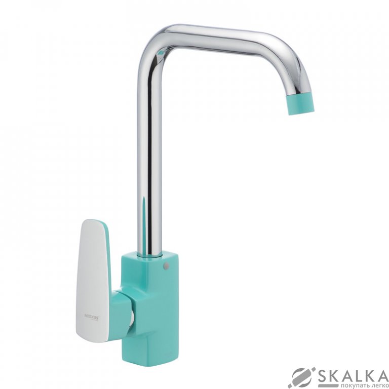 Смеситель для кухни MIXXUS MISSOURI 014-G бирюзовый (MI1627) На фото Смеситель для кухни MIXXUS MISSOURI 014-G бирюзовый (MI1627)