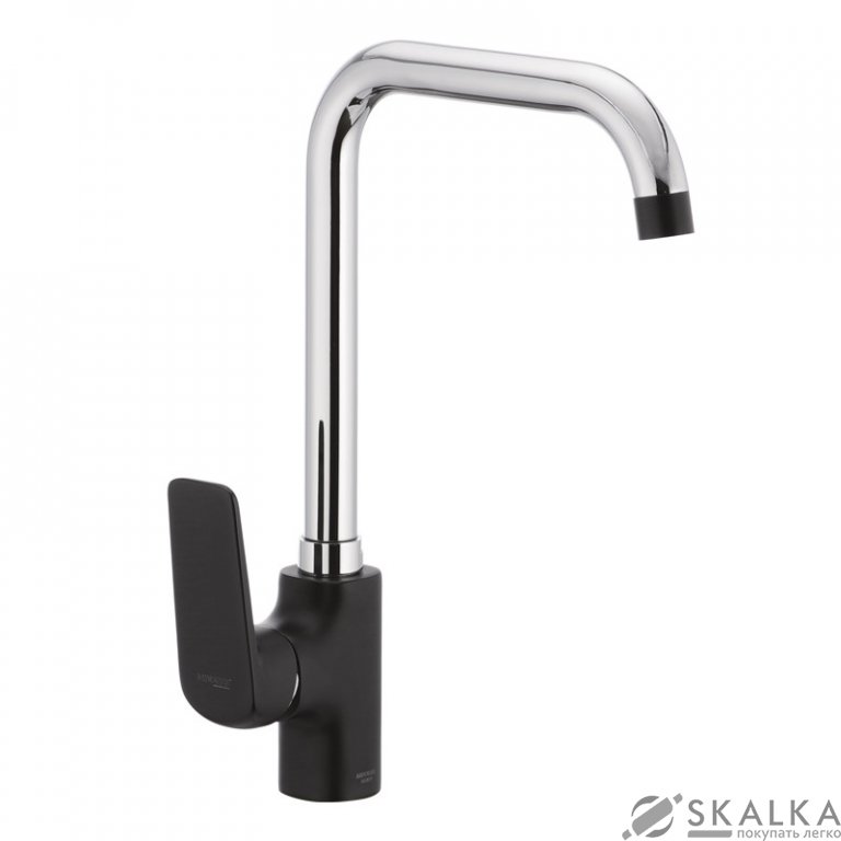 Смеситель для кухни MIXXUS OREGON 014-G черный (MX0009) На фото Смеситель для кухни MIXXUS OREGON 014-G черный (MX0009)