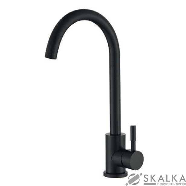 На фото Смеситель для кухни MIXXUS SUS-011 черный (SS0003)