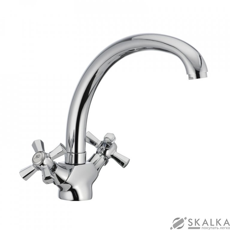 На фото Смеситель для кухни MIXXUS PREMIUM RETRO Chr-273 (MI1674)