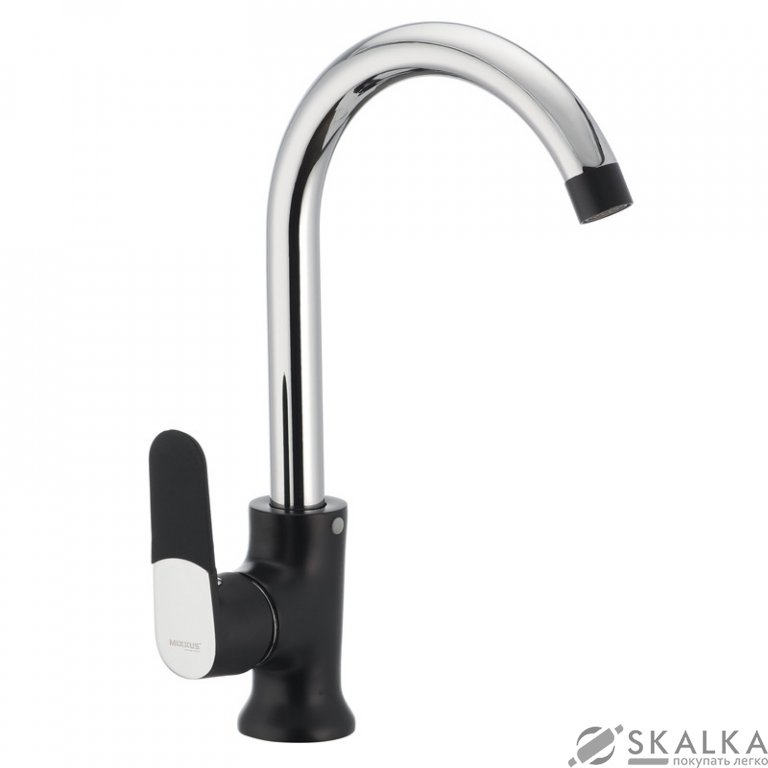 Смеситель для кухни MIXXUS PREMIUM TIGER 014 черный (MI0567) На фото Смеситель для кухни MIXXUS PREMIUM TIGER 014 черный (MI0567)