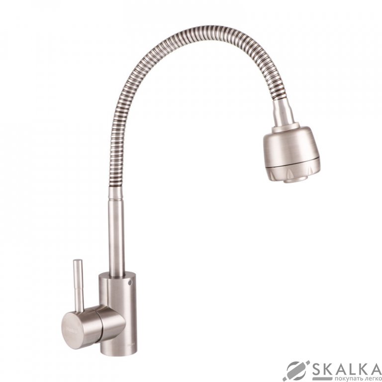 На фото Смеситель для кухни HAIBA SUS 011 с рефлективным изливом (HB3912)