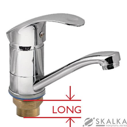 Смеситель для кухни CHAMPION MARS 555 LONG-15 СМ (CH0261) На фото Смеситель для кухни CHAMPION MARS 555 LONG-15 СМ (CH0261)