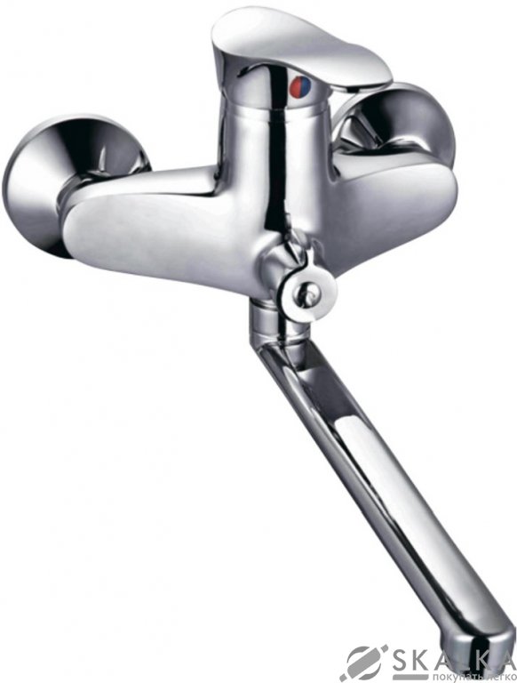 На фото Смеситель для ванны Tau SE D40 гусак прямой 350мм дивертор встроенный картриджный (SE-2C245C)