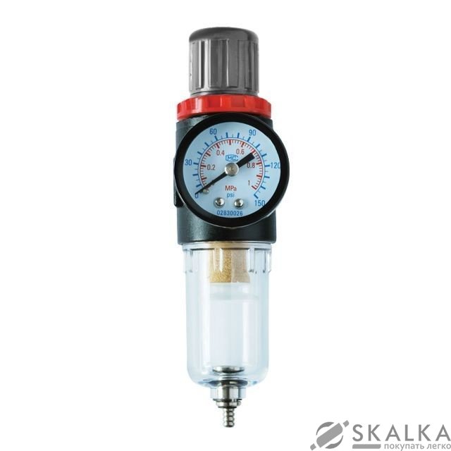 Фильтр Intertool для очистки воздуха и редуктор 1/4" (PT-1412) На фото Фильтр Intertool для очистки воздуха и редуктор 1/4" (PT-1412)