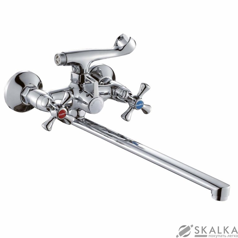 На фото Смеситель для ванны Haiba SMES 140 (HB0782)