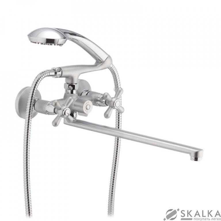 На фото Смеситель для ванны Haiba DOMINOX 140 матовый (HB0063)