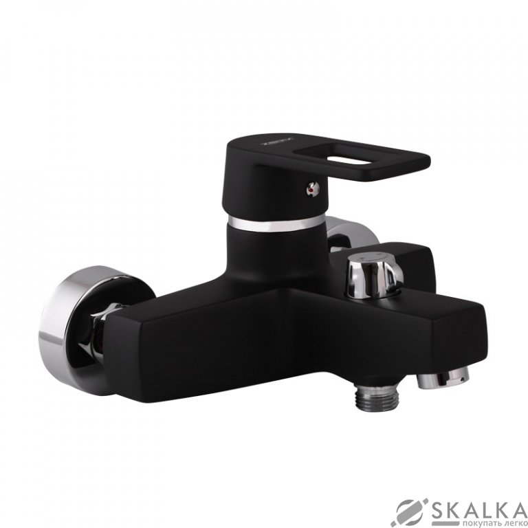 Смеситель для ванны ZERIX Z3030-6 черный (ZX0231) На фото Смеситель для ванны ZERIX Z3030-6 черный (ZX0231)