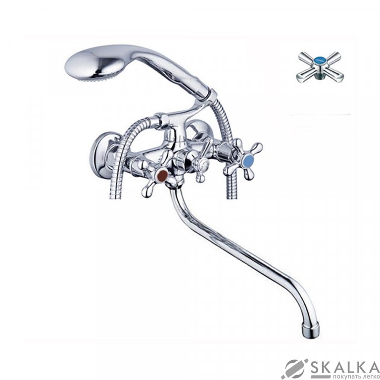 Смеситель для ванны ZERIX D3Q 722 (ZX0006) На фото Смеситель для ванны ZERIX D3Q 722 (ZX0006)