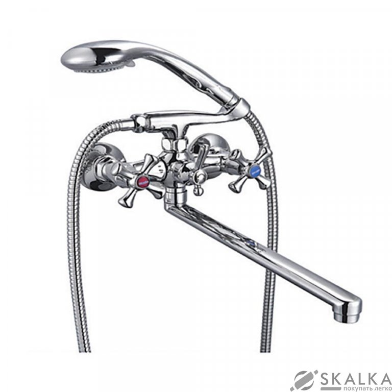 На фото Смеситель для ванны ZERIX D4Q 827 (ZX0009)