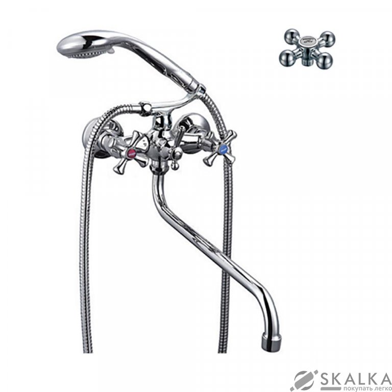 Смеситель для ванны ZERIX D3Q 856 (ZX0008) На фото Смеситель для ванны ZERIX D3Q 856 (ZX0008)