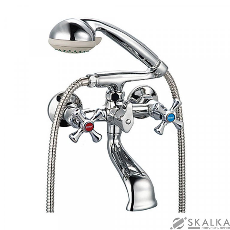 На фото Смеситель для ванны ZERIX DAK 827 (ZX0011)