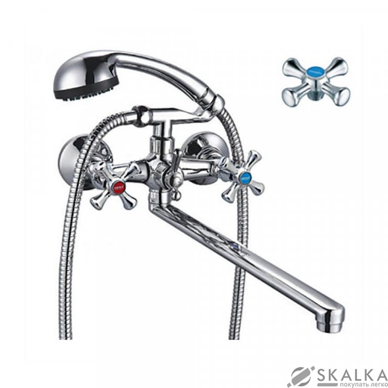 На фото Смеситель для ванны ZERIX DFR-B 827 (ZX0186)