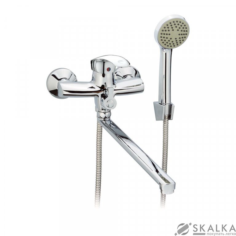 На фото Смеситель для ванны ZERIX JXD6 135 (ZX2677)