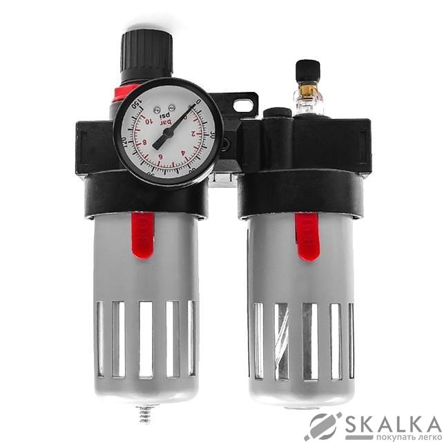 Блок подготовки воздуха Intertool 1/2” (PT-1430) На фото Блок подготовки воздуха Intertool 1/2” (PT-1430)