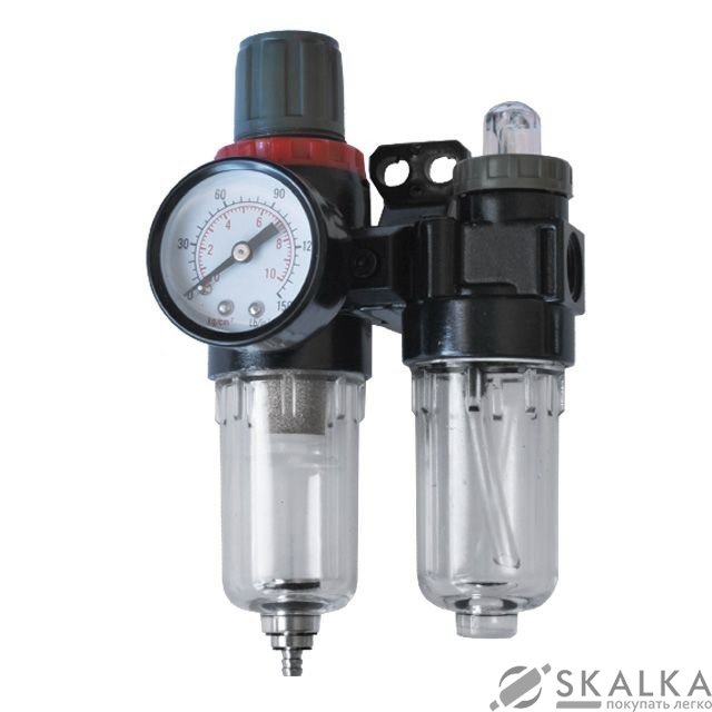 Блок подготовки воздуха Intertool 1/4” (PT-1431) На фото Блок подготовки воздуха Intertool 1/4” (PT-1431)