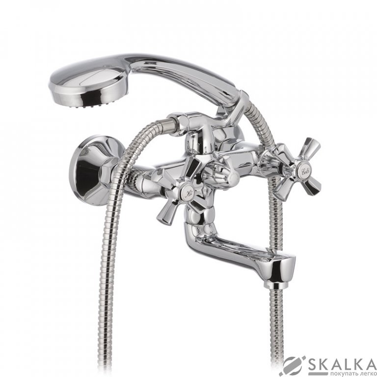 На фото Смеситель для ванны MIXXUS PREMIUM RETRO Chr-142 (MI1673)