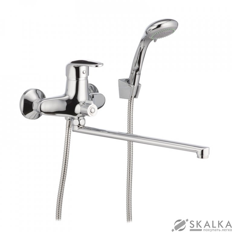 На фото Смеситель для ванны CRON MAGIC 006 (черная ручка) (CR0114)