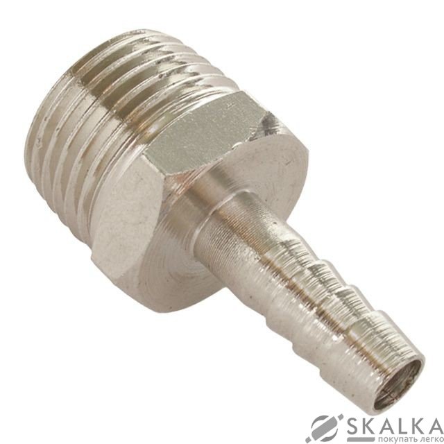 Переходник Intertool с наружной резьбой 1/2" на шланг 8мм (PT-1840) На фото Переходник Intertool с наружной резьбой 1/2" на шланг 8мм (PT-1840)