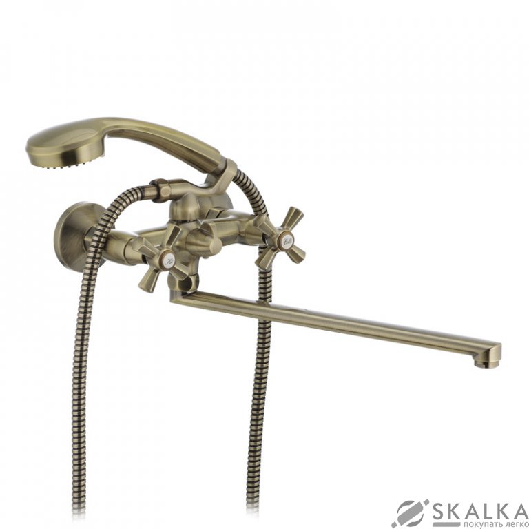 Смеситель для ванны MIXXUS PREMIUM RETRO BRONZE-140 (MI1651) На фото Смеситель для ванны MIXXUS PREMIUM RETRO BRONZE-140 (MI1651)