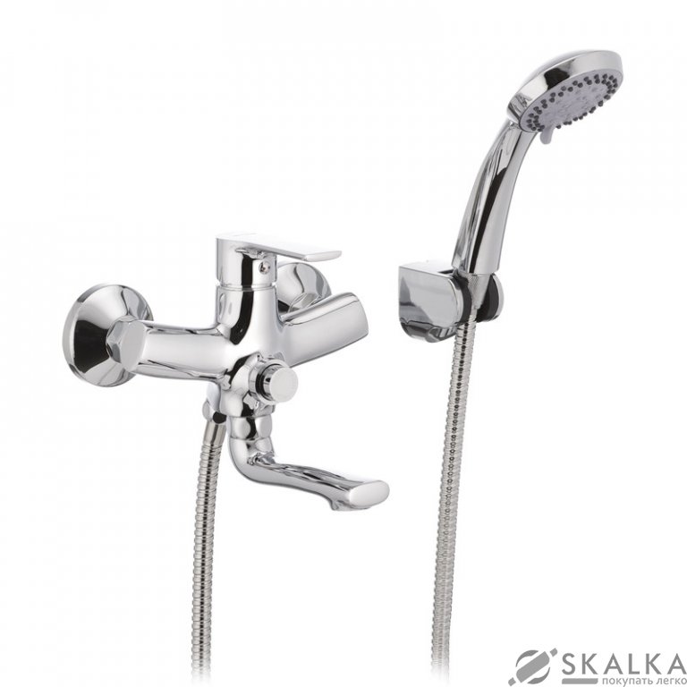 Смеситель для ванны MIXXUS PREMIUM PUSH Chr-009 (перекл. кнопкой) (MI1664) На фото Смеситель для ванны MIXXUS PREMIUM PUSH Chr-009 (перекл. кнопкой) (MI1664)