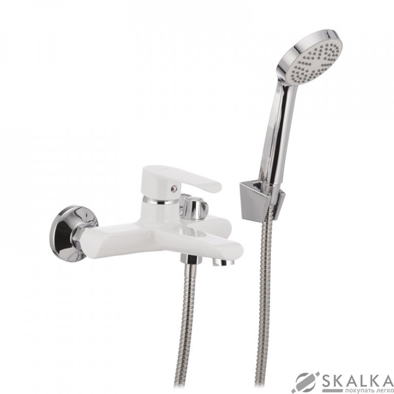 На фото Смеситель для ванны MIXXUS COLORADO 009 белый (MI1640)