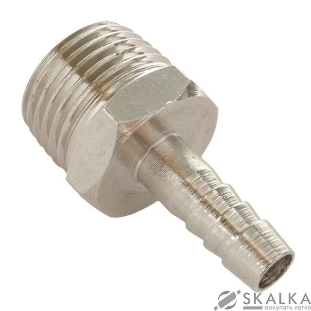 Переходник Intertool с наружной резьбой 1/4" на шланг 8мм (PT-1844) На фото Переходник Intertool с наружной резьбой 1/4" на шланг 8мм (PT-1844)