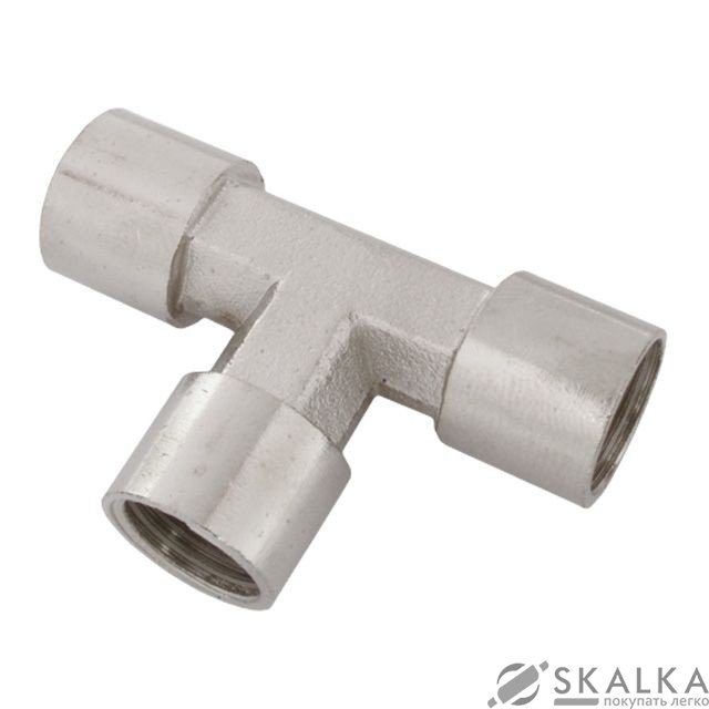 Тройник Intertool с внутренней резьбой 1/4” (PT-1863) На фото Тройник Intertool с внутренней резьбой 1/4” (PT-1863)