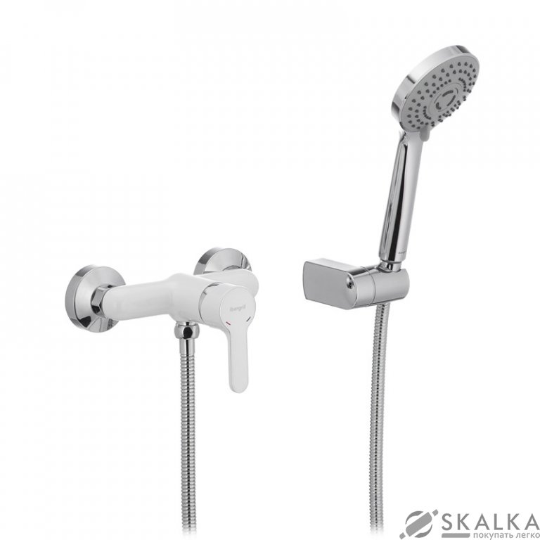 Смеситель для душа IBERGRIF SQUARE M12022W (IB0032) На фото Смеситель для душа IBERGRIF SQUARE M12022W (IB0032)