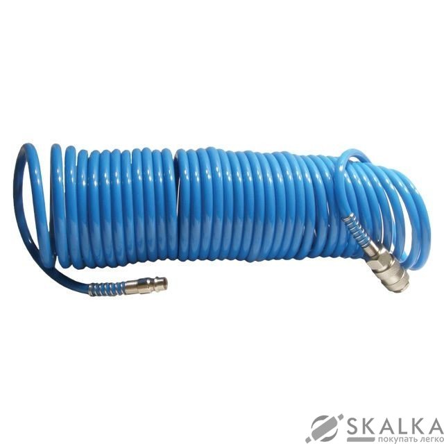 На фото Шланг Intertool спиральный полиуретановый 5.5*8мм, 5м (PT-1706)