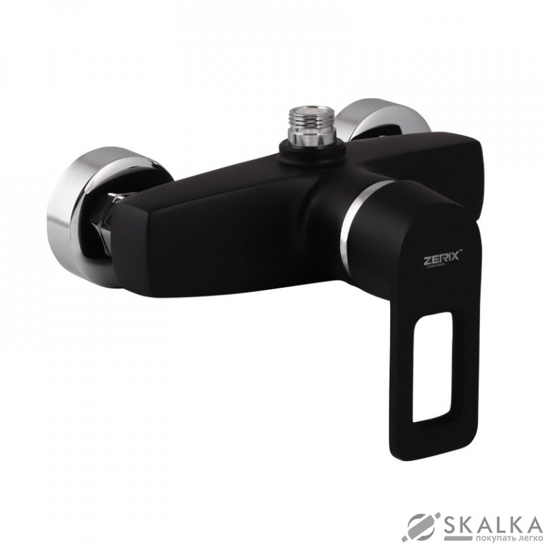 Смеситель для душа ZERIX Z2030-6 BLACK (ZX0353) На фото Смеситель для душа ZERIX Z2030-6 BLACK (ZX0353)